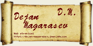 Dejan Magarašev vizit kartica